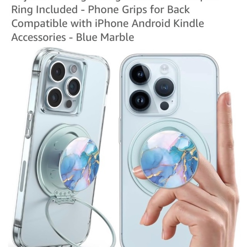 Phone Grip with Ring for Smartphones